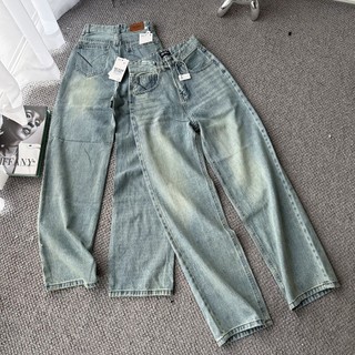 Quần Jeans THE QUAO Nữ Lưng Cao Ống Rộng Thêu Túi R1507_493
