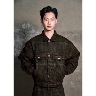 BEVIS DENIM JACKET (BROWN) - ÁO KHOÁC DENIM (NÂU)
