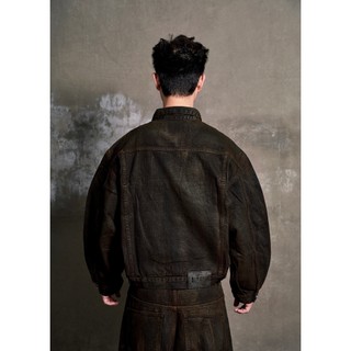 BEVIS DENIM JACKET (BROWN) - ÁO KHOÁC DENIM (NÂU)