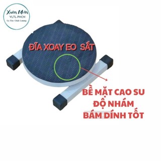 Đĩa xoay eo 360 sắt cao cấp, chịu tải 120kg. shopxumi tặng 01 thước dây đo theo doi vòng eo 1.5m