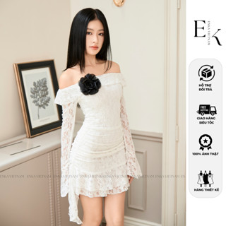 Đầm body Jolie thun ren màu trắng cao cấp sang trọng, quyến rũ - ENKA VIETNAM