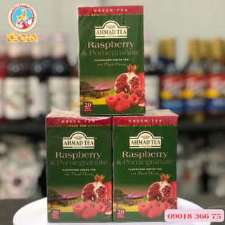 Trà ahmad lựu và mâm xôi đỏ 40g - ahmad raspberry & pomegranate tea