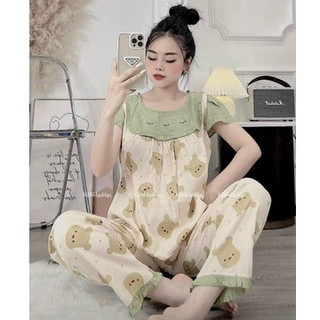 BỘ ĐŨI GẤU QUẦN DÀI ÁO CỘC MẶC BẦU VÀ SAU SINH