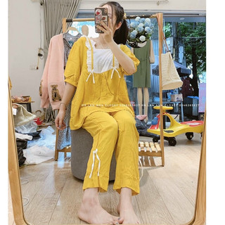 BỘ BẦU ĐŨI NƠ -  QUẦN DÀI ÁO LỠ MẶC BẦU VÀ SAU SINH