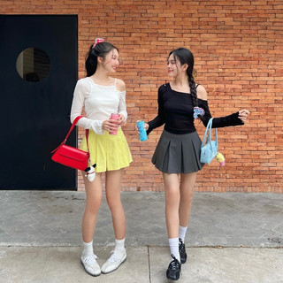 MÌ - ÁO KIỂU CHÉO VAI - NORA TOP