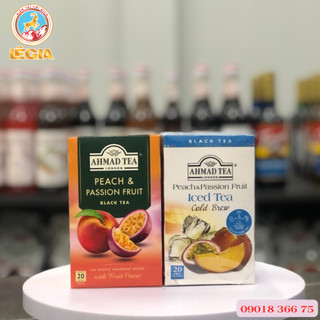 Trà ahmad đào & chanh dây - hộp 40g - ahmad peach & passion fruit tea