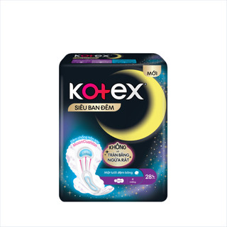 Băng vệ sinh Kotex ban đêm có cánh 4 miếng 28cm