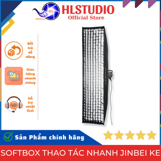 Softbox Thao Tác Nhanh Jinbei KE-25×100 Grid, KE-35×140 Grid, KE-40×180 Grid - Bowens, Chất Liệu Cao Cấp