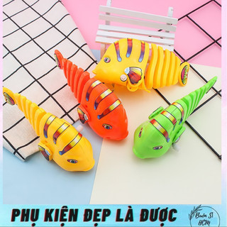 Đồ chơi trẻ em cá vẫy đuôi vặn dây cót thút vị, nhiều màu sắc, thiết tế tinh xảo đáng yêu dể thương