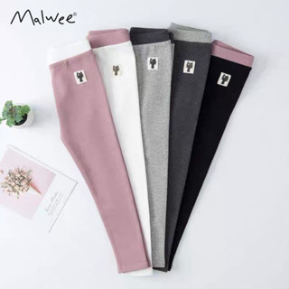 Quần legging bé gái thêu mèo chất cotton co dãn mềm mịn giữ ấm Malwee cho bé từ 3-7 tuổi MD1524