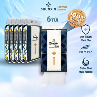 Thùng 6 gói khăn giấy rút treo tường cao cấp SHUNXIN 4 lớp 1280 tờ