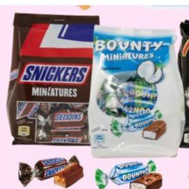 [ Date 25 ] Socola Snickers , Bounty nhân Caramel đậu phộng Đức 50g/220g/150g/