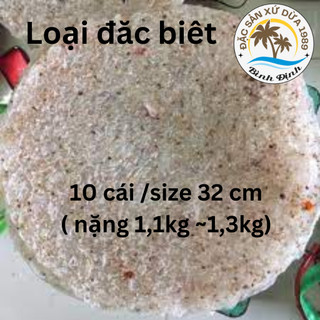10 cái bánh tráng nước dừa bình định loại đặc biêt