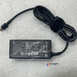 [BH12T] Adapter sạc zin HP Type C 45W 5V – 2A / 12V – 3A / 15V – 3A kèm dây nguồn