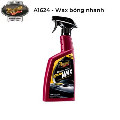 Meguiar's Wax bóng nhanh cho sơn dòng Cleaner - Quik Wax - A1624, 710 ml, 24 oz