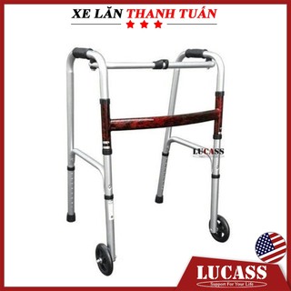 Khung tập đi Lucass W57 bánh xe lớn - Hỗ trợ đi lại dễ dàng, gấp gọn tiện lợi