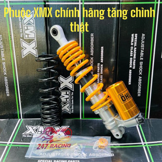 Phuộc kiểu Ohlinss XMX tặng chỉnh thật 16 chế độ gắn xe máy VARIO MIO Lead Vision Spoocy bảo hành 6 tháng