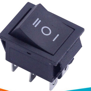 Công tắc tự động hồi về giữa 6chân đen