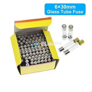 Hộp 100c cầu chì ống thủy tinh 6x30mm