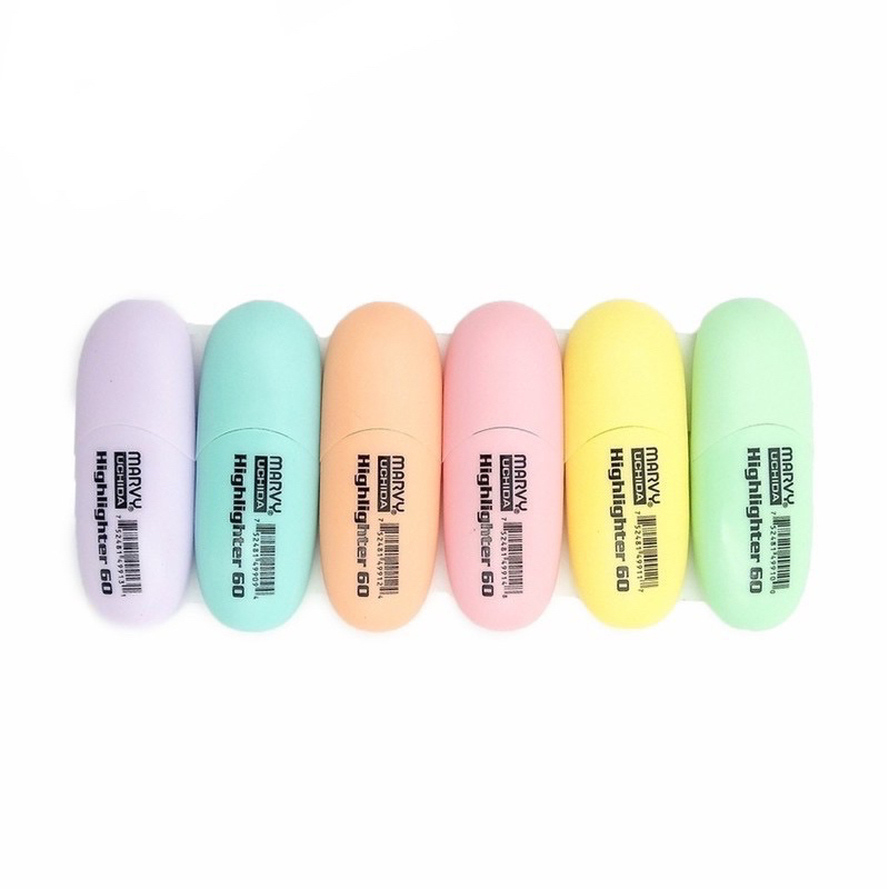 Bút dạ quang màu pastel Marvy HL60