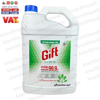 Nước TẨY RỬA phòng tắm Gift Bạc Hà can 3,8kg