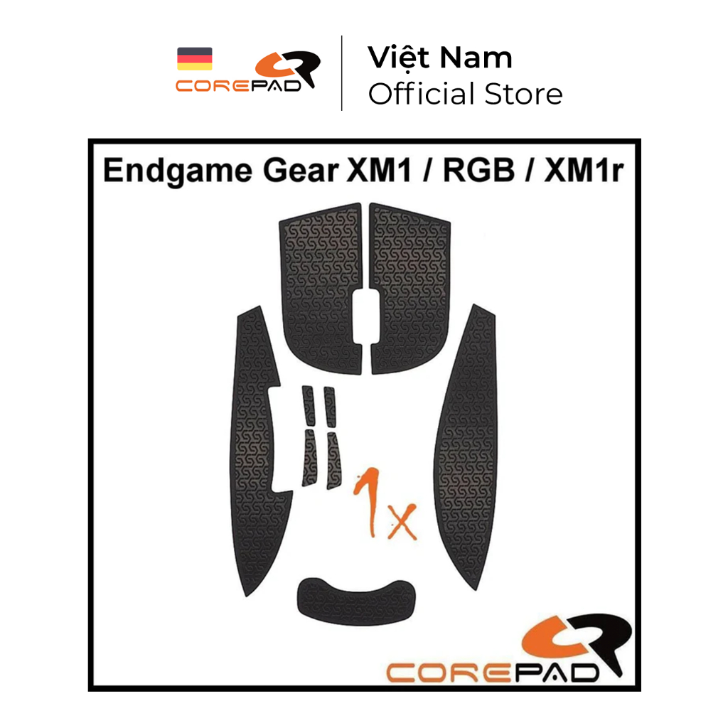 Bộ grip tape miếng dán chống trượt Corepad Soft Grips Endgame Gear XM2w / XM2we / XM1 / XM1 RGB / XM