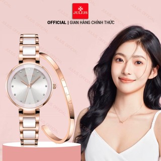 Combo quà tặng Valentine đồng hồ nữ Julius JA-1209 + vòng Julius | Julius Official