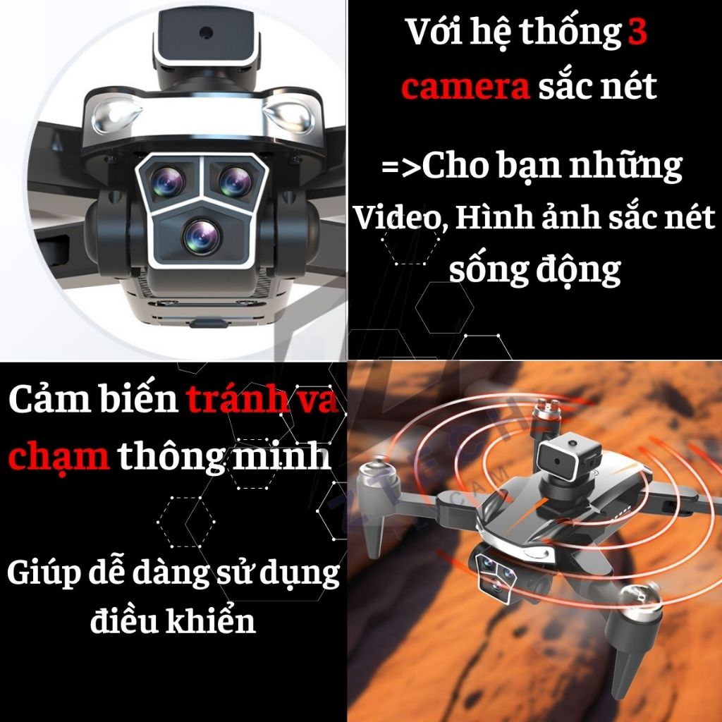 Máy Bay Flycam N610 Pro Max Camera 4k định vị vệ tinh GPS 5.G, Playcam mini quay phim, chụp ảnh | BigBuy360 - bigbuy360.vn