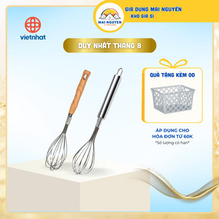 Cây đánh trứng cầm tay, cây đánh bông kem, chất liệu bằng thép Inox không gỉ