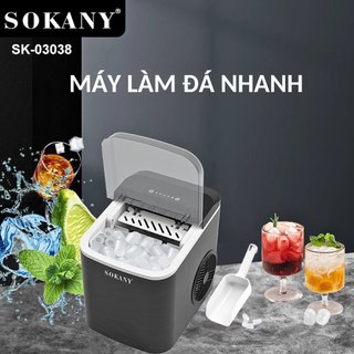  Máy làm đá viên siêu tốc cho gia đình SOKANY SK-03038 SK-03071 làm đá nhanh chỉ từ 6-9 phút 