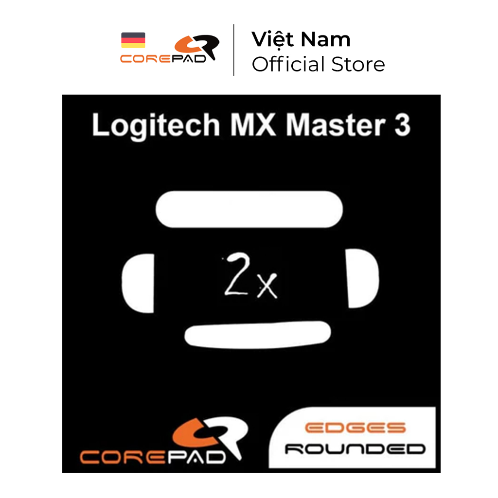 2 Bộ Feet chuột thay thế PTFE Corepad Skatez PRO Logitech MX Master 3 / Logitech MX Master 3S - Core
