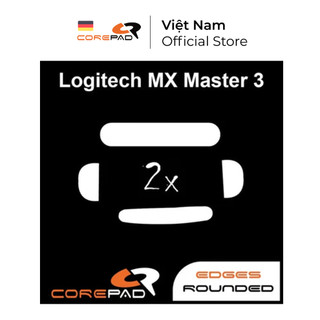 2 bộ feet chuột thay thế ptfe corepad skatez pro logitech mx master 3 / logitech mx master 3s - hàng chính hãng