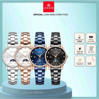 Julius Official | Đồng hồ nữ Julius  Star JS-029 kính Sapphire dây inox (T52024)