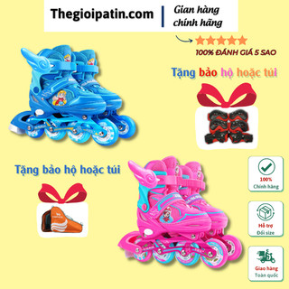 Giày Patin Trẻ Em Giá Rẻ - Centosy Papaison Kid - Bánh Đầu Phát Sáng, Form Chắc Chắn
