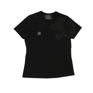 Áo Thun Thêu Hổ Philip Plein qp - Áo Thun Chất Cotton Dày Dặn Mát Mẻ