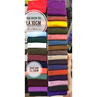 Vải Lụa Cao Cấp 2 da - giá hiển thị là giá 10cm, mua 1m chọn 10.