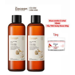 Mua 2 tặng 1 TBC - Nước tẩy trang bí đao Cocoon 500ml, hoa hồng 310ml