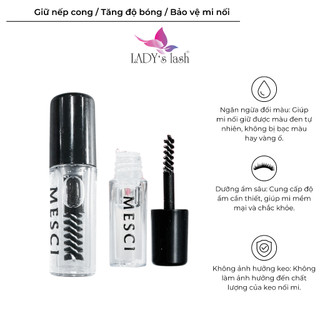 Coating Mascara Mini 4ml by MESCI - Dưỡng mi, giữ nếp, tỏa sáng, mi nối bền đẹp - Lady's Lash