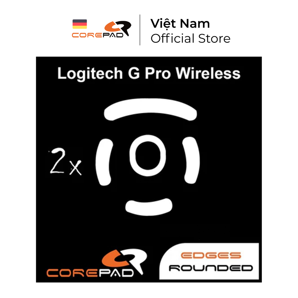 2 Bộ Feet chuột thay thế PTFE Corepad Skatez PRO Logitech G Pro Wireless - Corepad Official Store