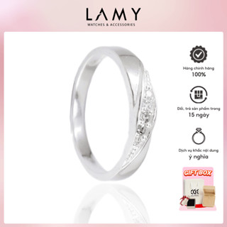 Nhẫn bạc nam nữ CDE Modern Gem-Studded Ring Silver CDE8243SV - Nhẫn bạc ta cao cấp