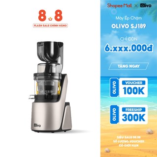 Máy Ép Chậm OLIVO SJ189 Cao Cấp – Ép Trái Cây – Rau Củ Quả – Làm Kem – BH 10 Năm