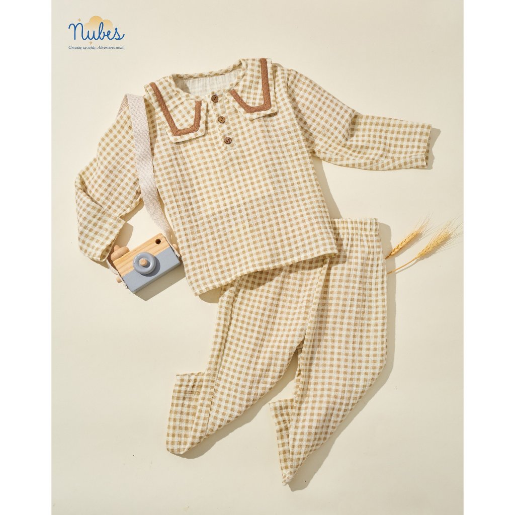 Nubes - Bộ Pyjama dài tay thủy thủ NBDT01