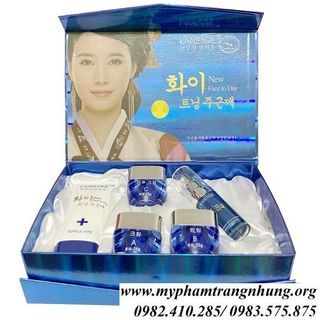 Bộ Laneige Xanh 5in1 Trắng Da Mờ Nám Tàn Nhang