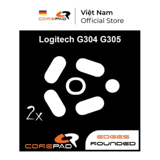 2 bộ feet chuột thay thế ptfe corepad skatez pro logitech g304 / logitech g305 - hàng chính hãng