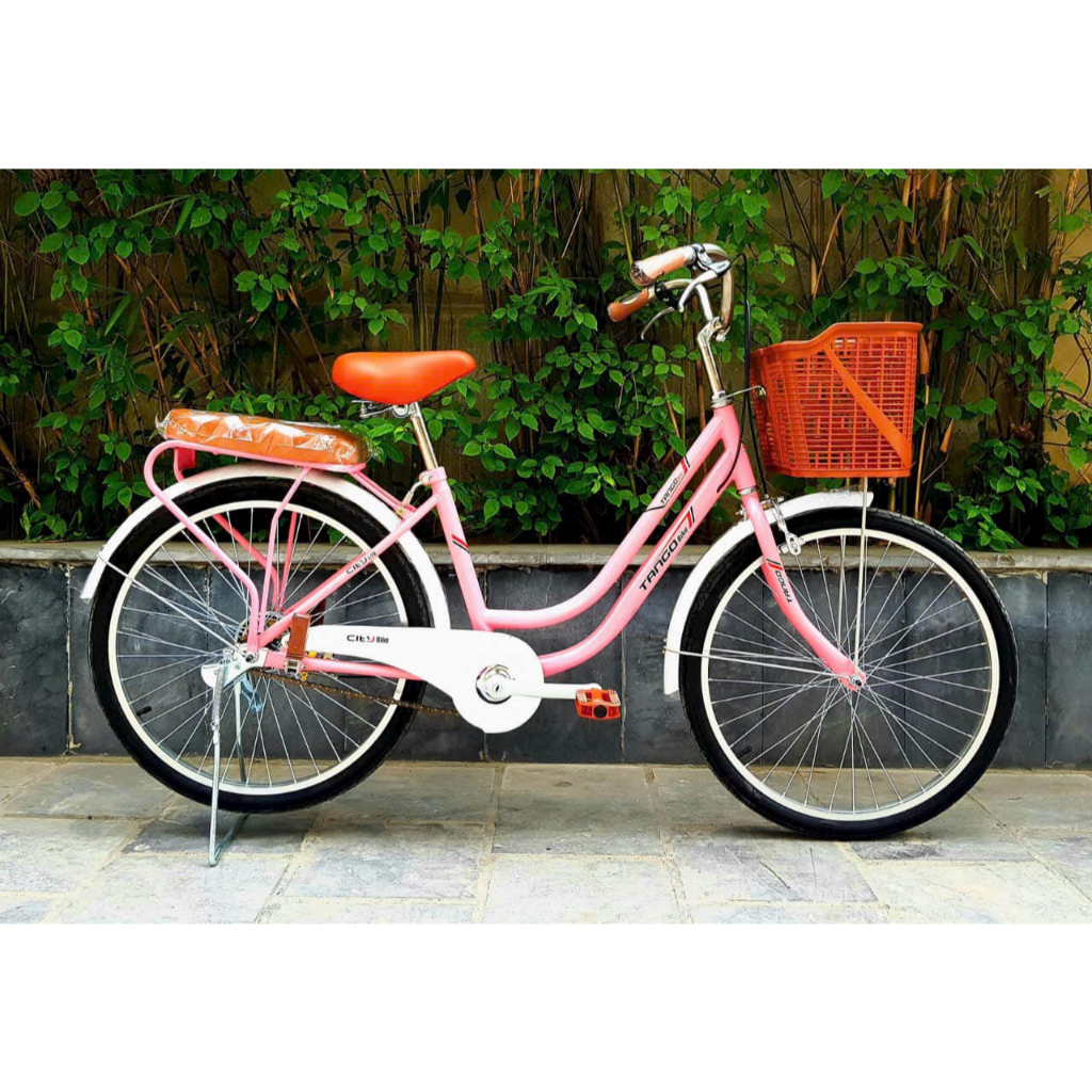 xe đạp mini nữ cho người người lớn và học sinh cấp 2 trở lên size 24 26 hãng tango