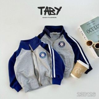  Set áo khoác polo chất liệu nỉ da cá, quần bo gấu chỉ co giãn, mềm mại, thoải mái cho bé cho bé từ 9-24kg 23B126
