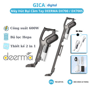  Máy Hút Bụi Cầm Tay DEERMA DX700S Công Suất 600W Hút Gường Nệm Sofa Ô tô Nhà Cửa Dễ Vệ Sinh 