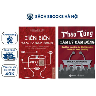 Sách - Combo 2 Cuốn: Thao Túng Tâm Lý Đám Đông + Diễn Biến Tâm Lý Đám Đông - SBOOKS chính hãng