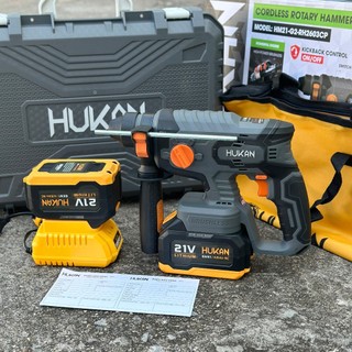 Máy Khoan Bê Tông Pin Hukan 3 Chức Năng HM21-G2-RH 2603 CP Chân Pin Phổ Thông Tặng Túi Vải Và Hộp Nhựa