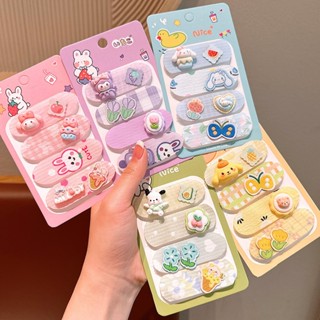 Set 4 miếng dán tóc gọn gàng cho bé màu sắc thiết kế dễ thương
